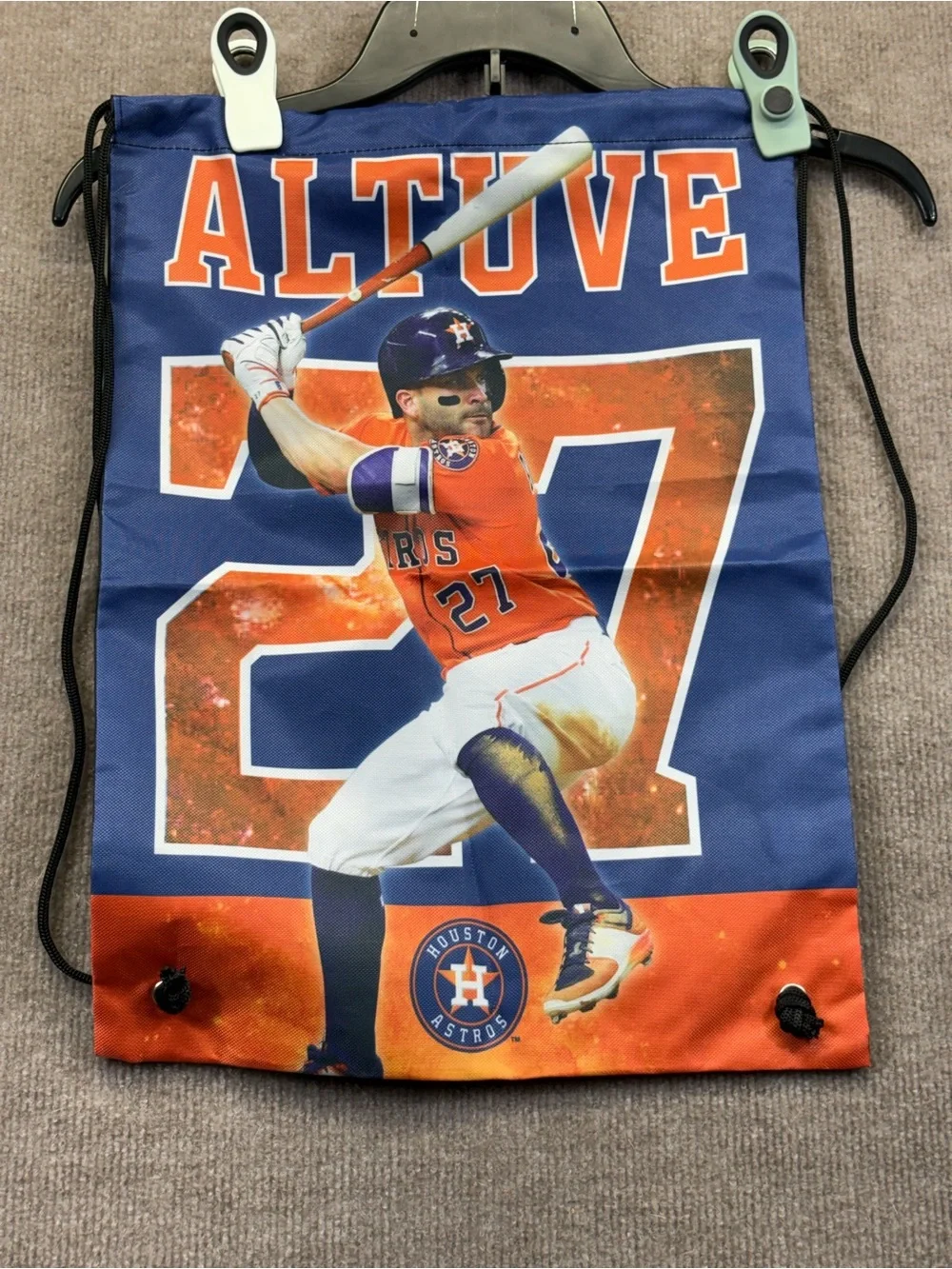 Houston Astros Jose Altuve drawstring bag